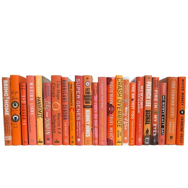 Books Orange Decorative Accessories Citrus Dust Jackets Color By The
