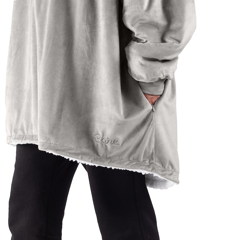 Bare Homey B-Cozy Oversized Sherpa Wearable Blanket