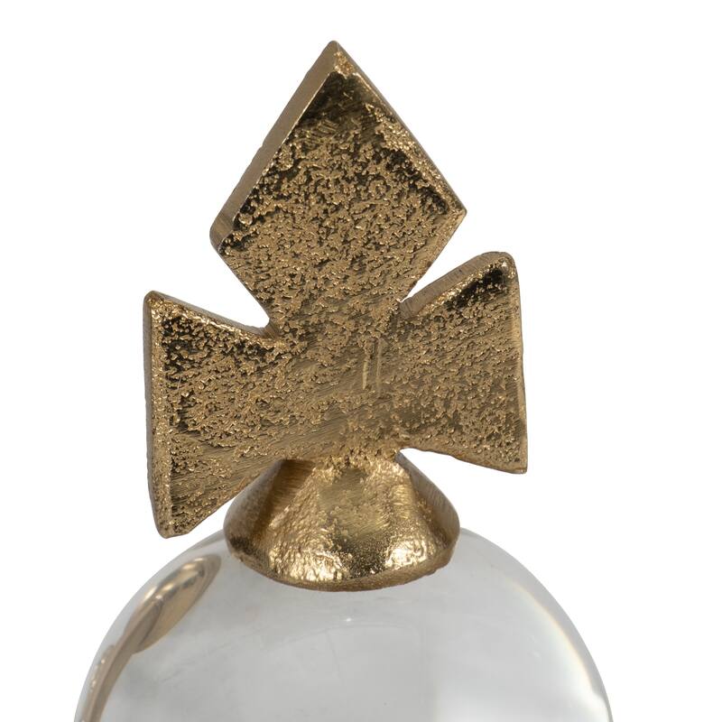 Sagebrook Home 8/9/10" Turin Gold Chess Pieces, Home Furnishings Decorative Accents, Set of 3 - 4" x 4" x 10"