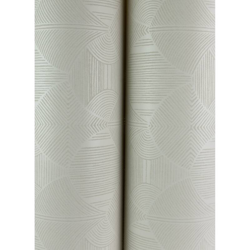 A-Street Prints Meyberg Ivory Geometric Wallpaper