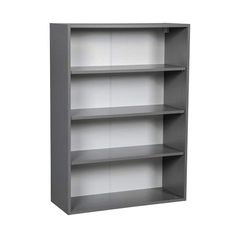 24" x 42" Wall Cabinet-Double Door-Grey - 24 x 42 x 12 - Clear