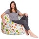 preview thumbnail 149 of 193, Kids Bean Bag Chair, Big Comfy Chair - Machine Washable Cover 48 Inch Extra Large - Canvas Animals Forest Critters