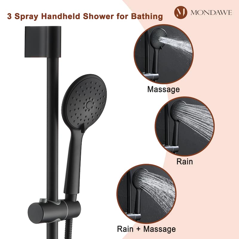 Retro Series 9 in. Rain Wall Mount Dual Shower Heads with 1.8 GPM