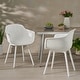 preview thumbnail 3 of 22, Lotus Outdoor Modern Dining Chairs (Set of 2) by Christopher Knight Home