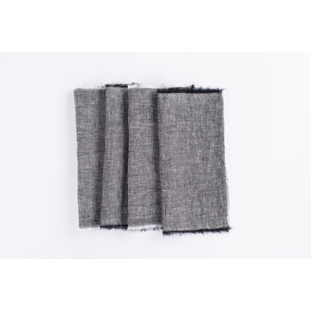 Brighton Linen Cocktail Napkin Set (Set of 4)