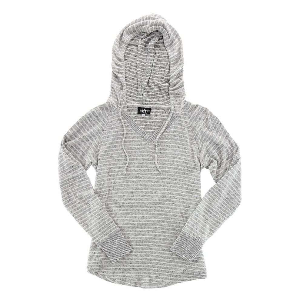 v neck hooded sweatshirt