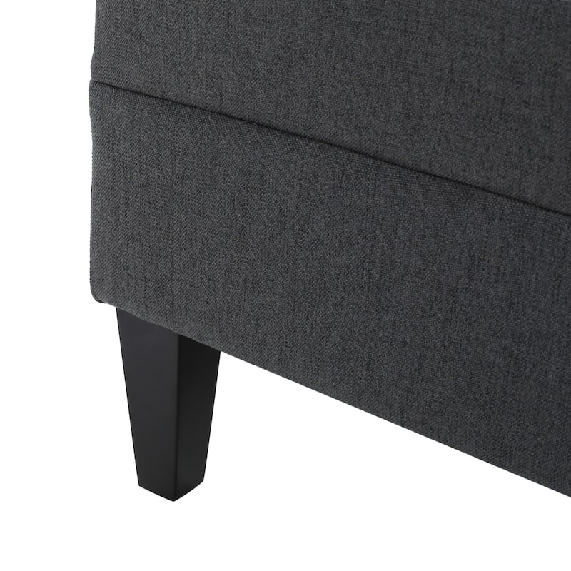 Tiernan Tufted Fabric Ottoman by Christopher Knight Home