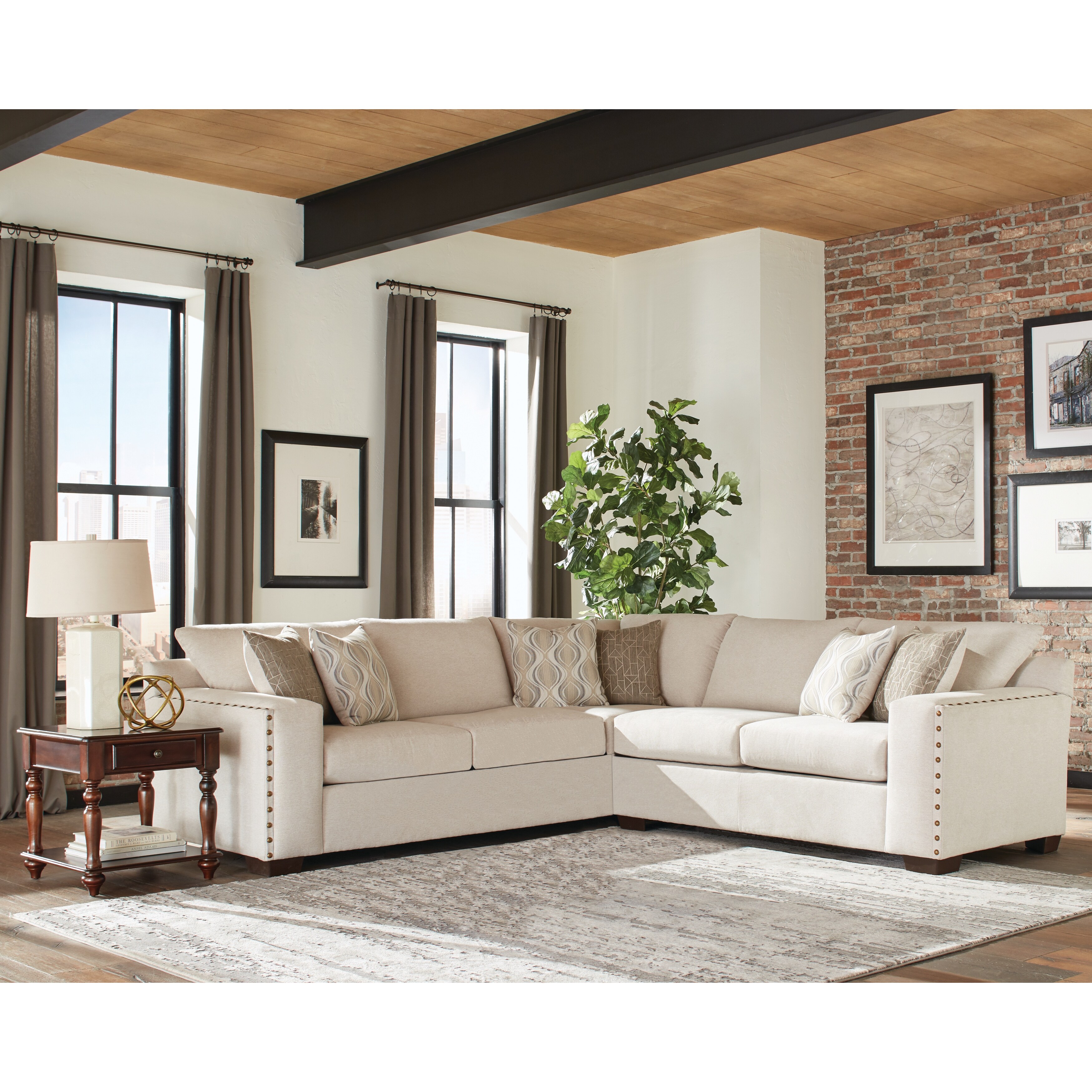 Nailheads Sectional Sofas Bed Bath Beyond