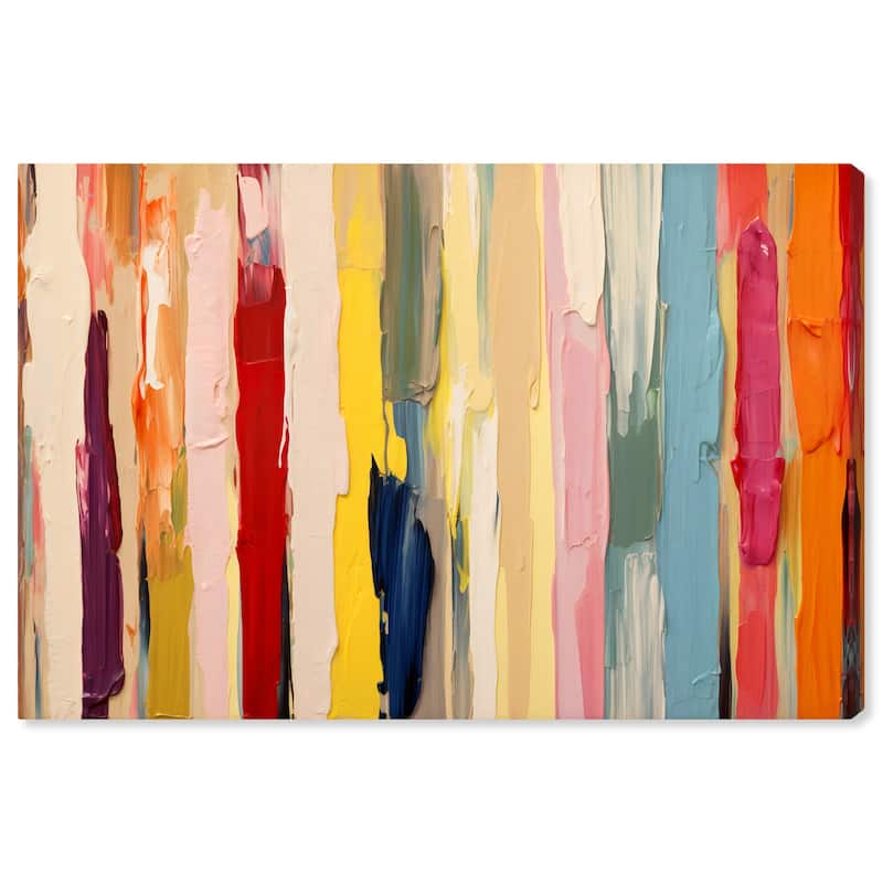 Wynwood Studio Canvas Abstract Painted Container White and Cream White Modern & Contemporary Wall Art Canvas Print