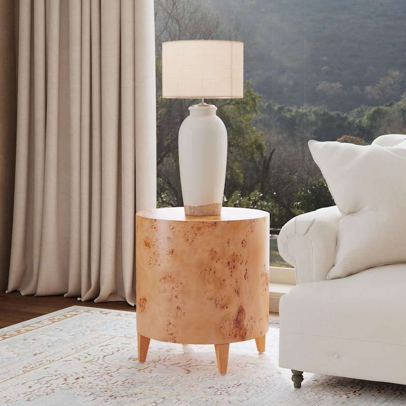 Billie Burl End Table - Traditional Burl