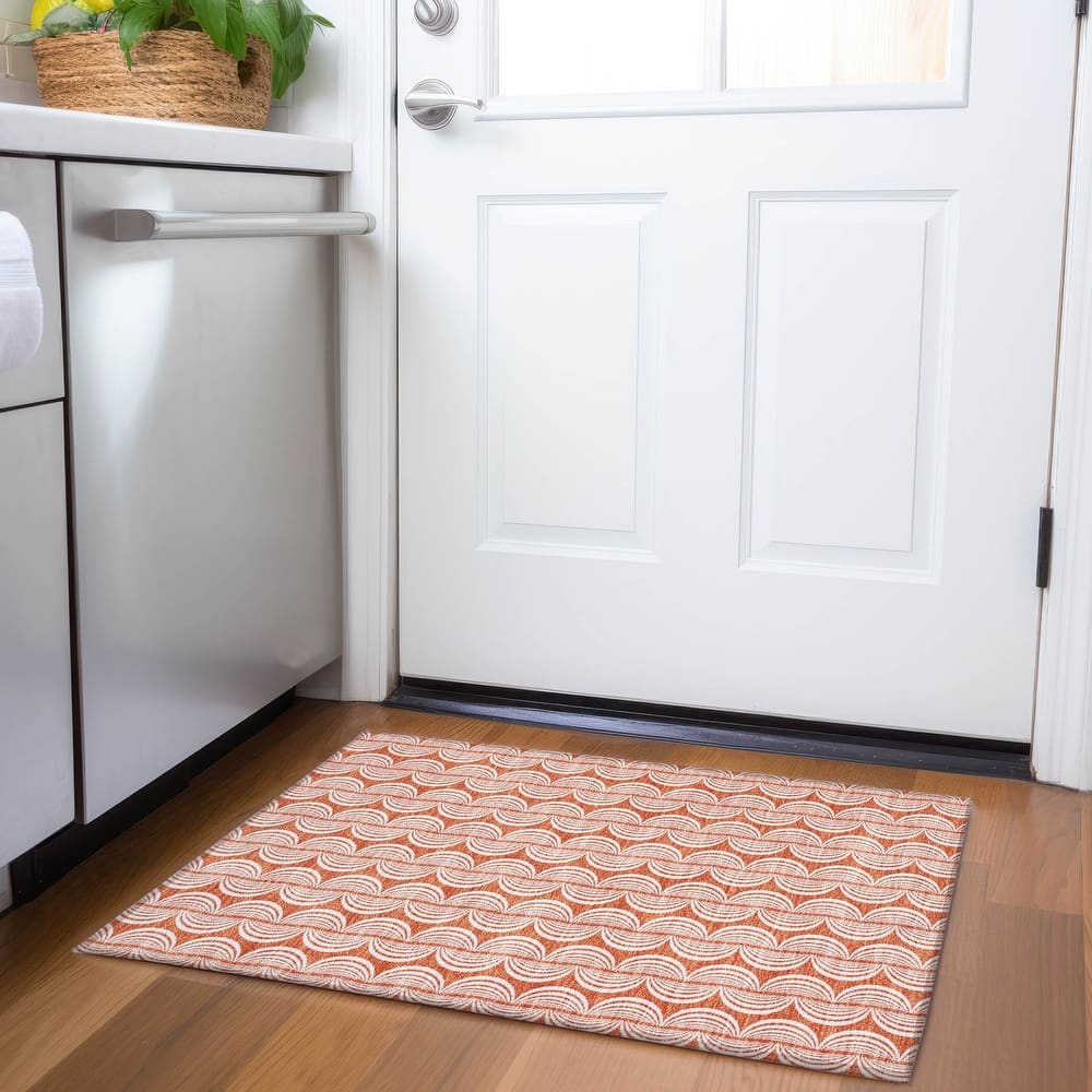 Premium Washable Super Soft Transitional Scallop Mayfield Rug