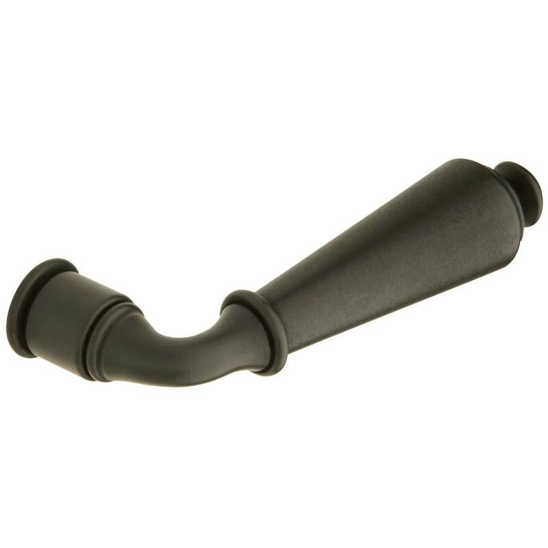 Baldwin Single Right Hand Estate Lever Minus Rosettes - Satin Black