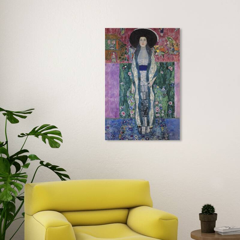 Wynwood Studio Canvas Fashion Gustav Klimt - Portrait of Adele Bloch Bauer II Purple and Violet Glam Wall Art Canvas Print - 30 x 20