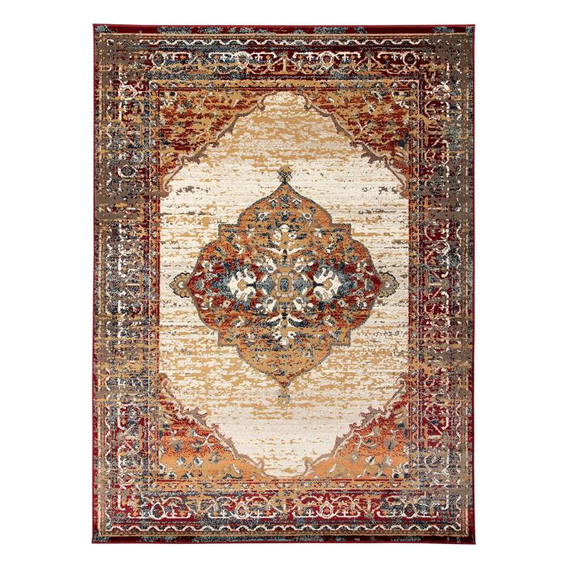 Alurea Pelham Red Medallion Area Rug