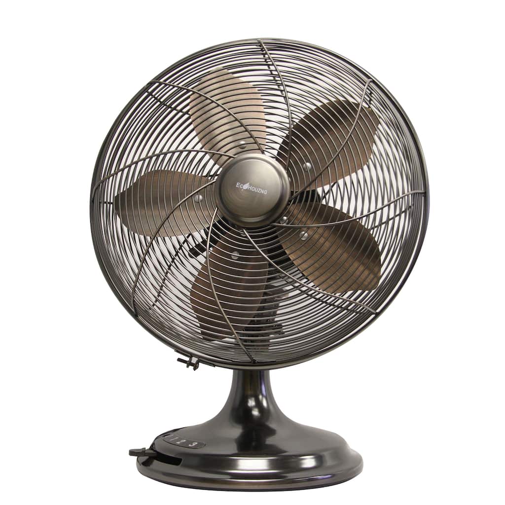 Ecohouzng 12 in. Retro Desk Fan