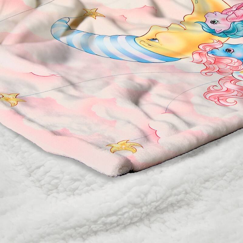 Hasbro My Little Pony Silk Touch Sherpa Throw Blanket