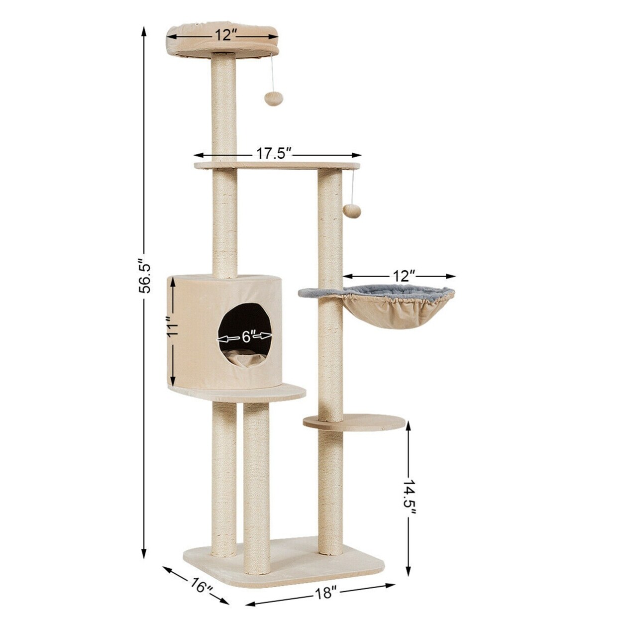 gymax cat tree