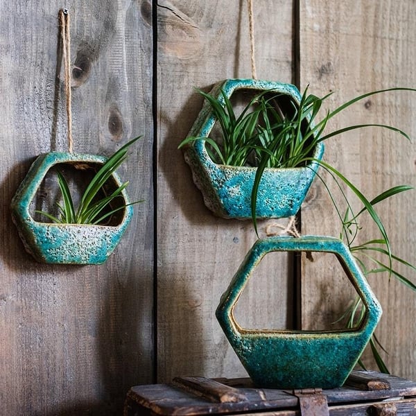 turquoise plant pot Turquoise Ripple Plant Pot – Clem & Co