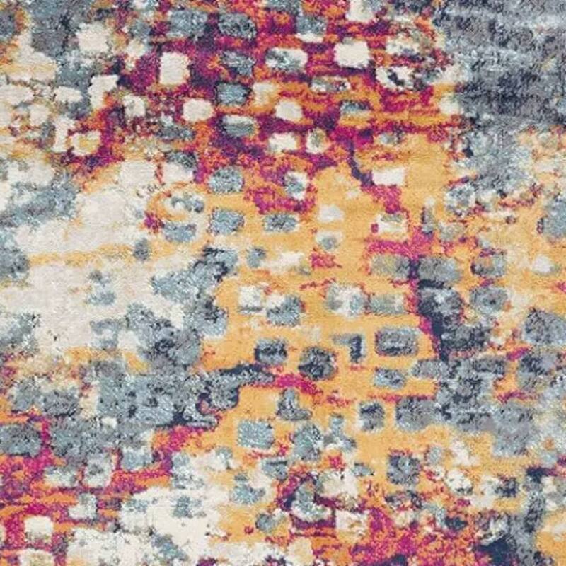 HomeRoots Codo Abstract Modern Square Area Rug