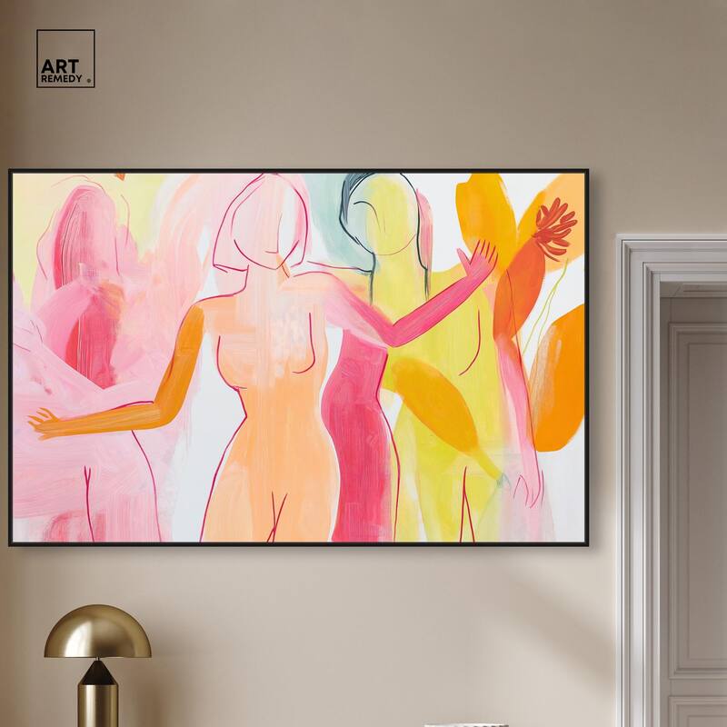 Three Graces Canvas by Art Remedy