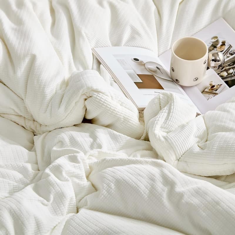 Love Thick® - Calming Coma Inducer Oversized Comforter Set - Milky White