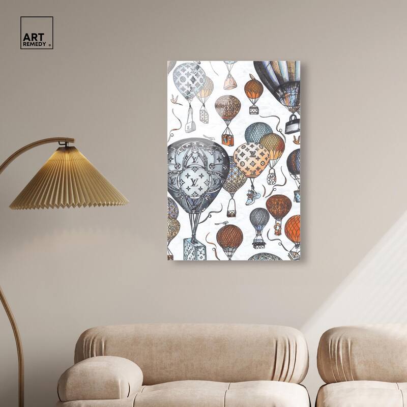 Doll Memories - Fashion Balloons Acrylic by Art Remedy, Ready to Hang