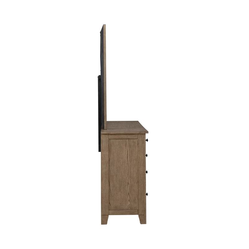 Liberty Furniture Grandpa's Cabin Sleigh Bed, Dresser, Mirror, Chest, Night Stand - California King, King or Queen