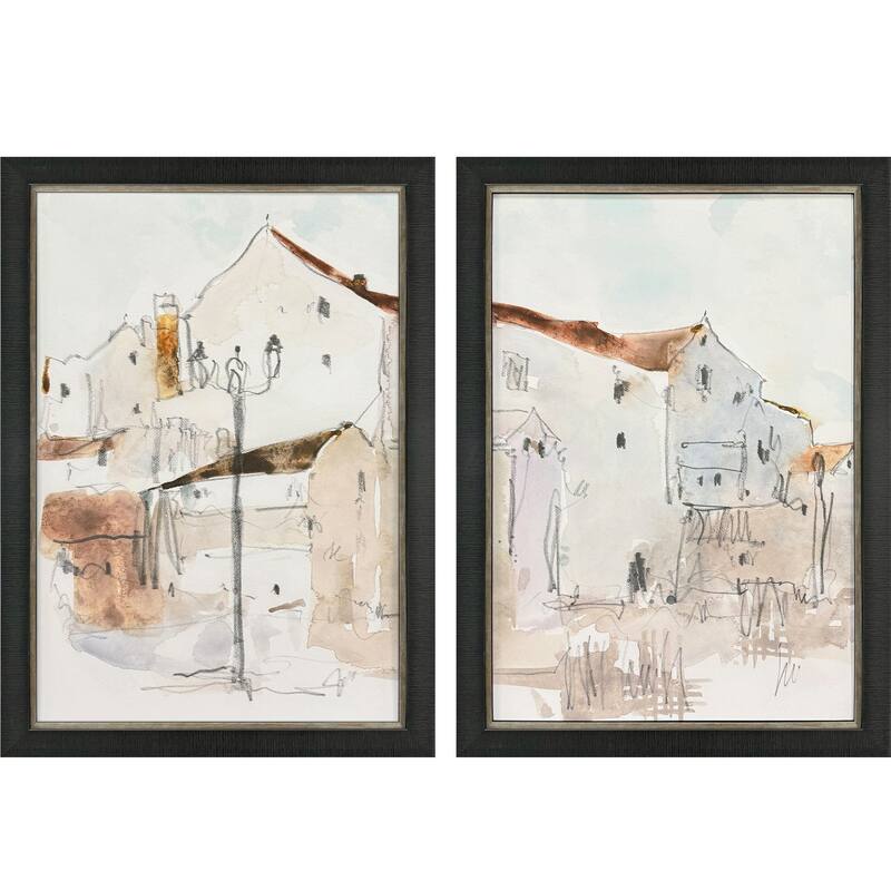 Paragon Frigiliana Sketch Framed Art - Set of 2