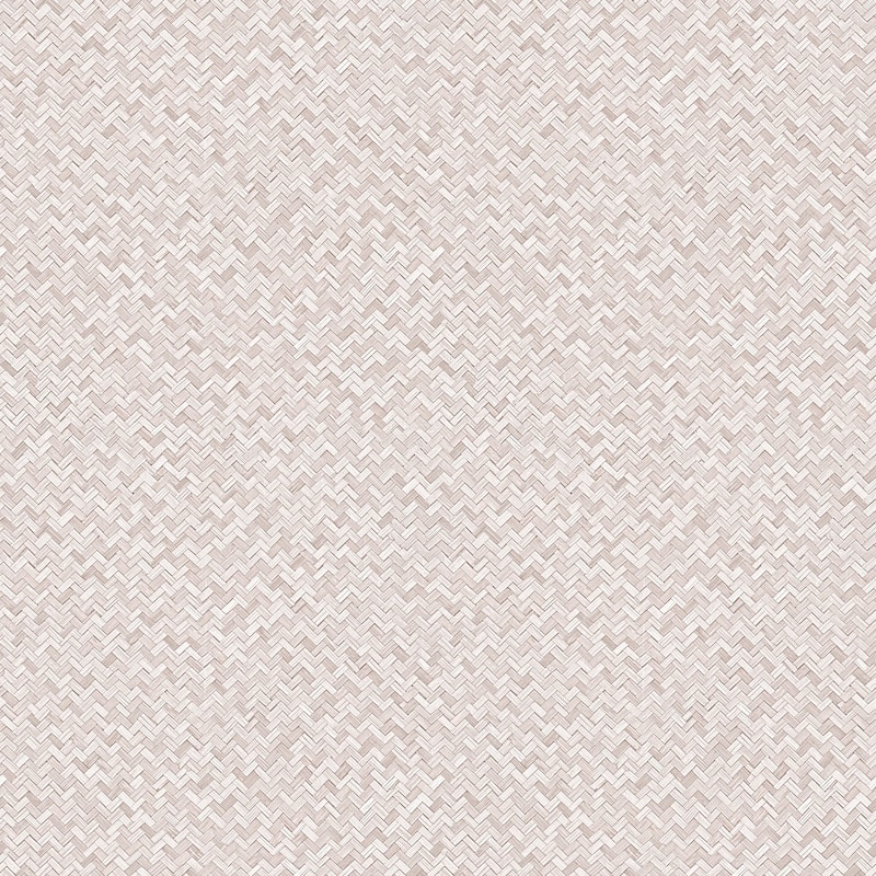 Galerie Wallcoverings Flora Herringbone Weave Vinyl on Non-woven Matte Wallpaper Roll - 33 feet x 21 inches - Pink