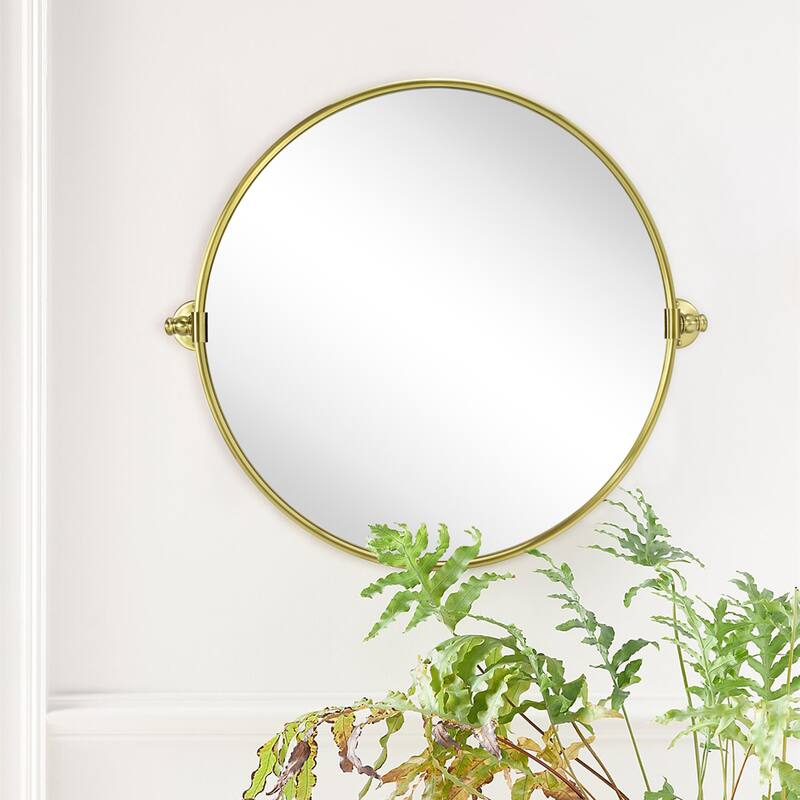 TEHOME Adlina Round Metal Wall Mirror - 24'' x 24''