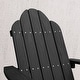 preview thumbnail 31 of 55, Patio HDPS Adirondack Chair Plastic Weather Resistant Outdoor Chairs Set of 4 - 30 in.W x 35 in.D x 36.5 in.H