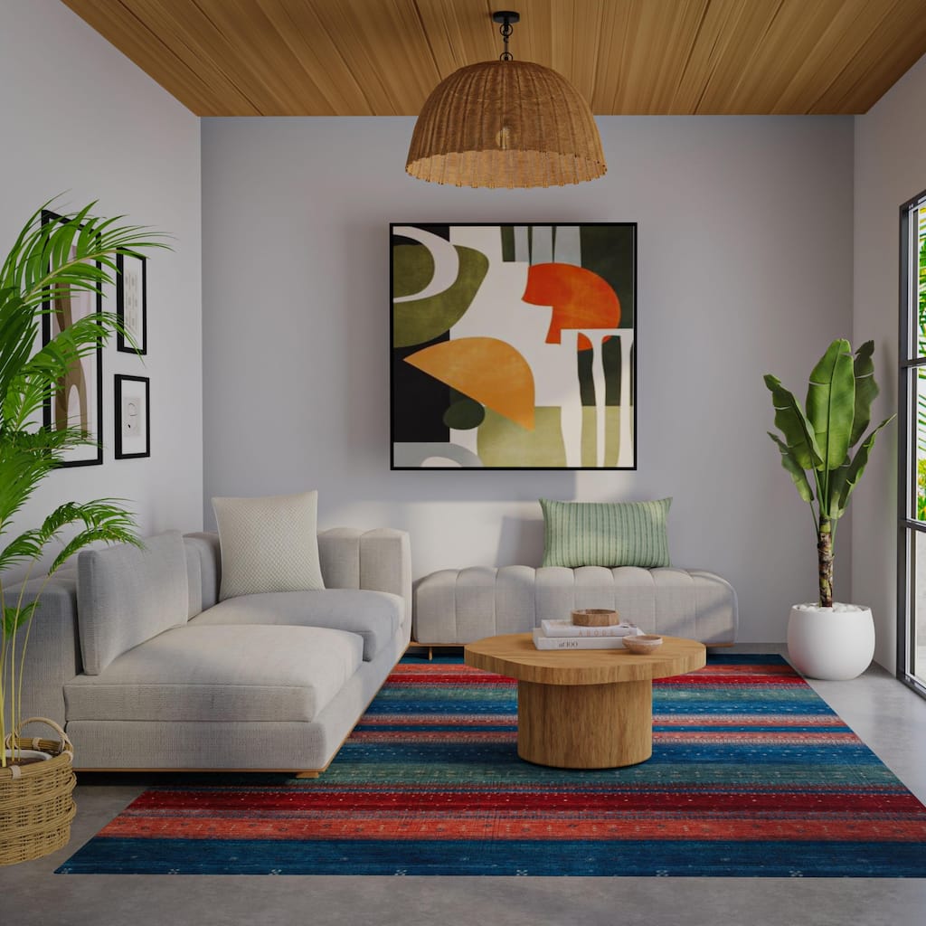 Alora Decor Southwestern Tribal Striped Rug