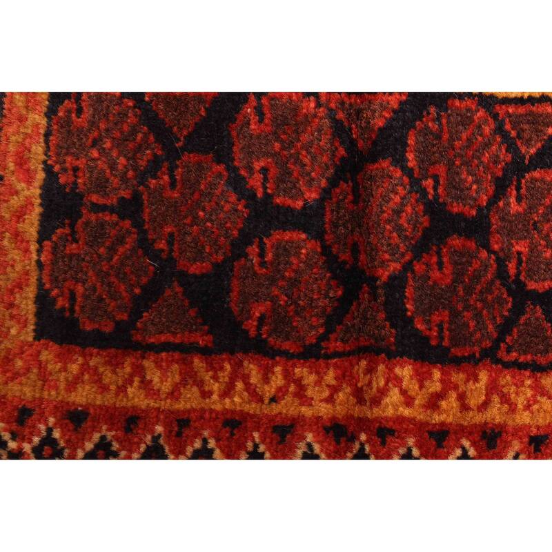 ECARPETGALLERY Hand-knotted Teimani Dark Navy Wool Rug - 2'11 x 4'1