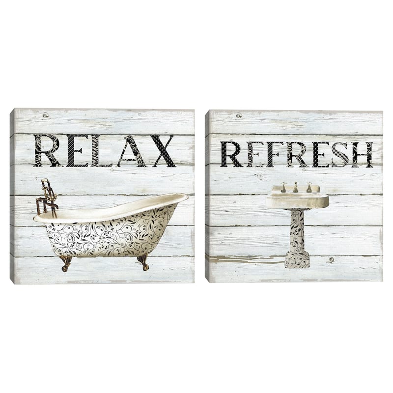 Relax by Carol Robinson Canvas S/2 by Carol Robinson Canvas Art Prints