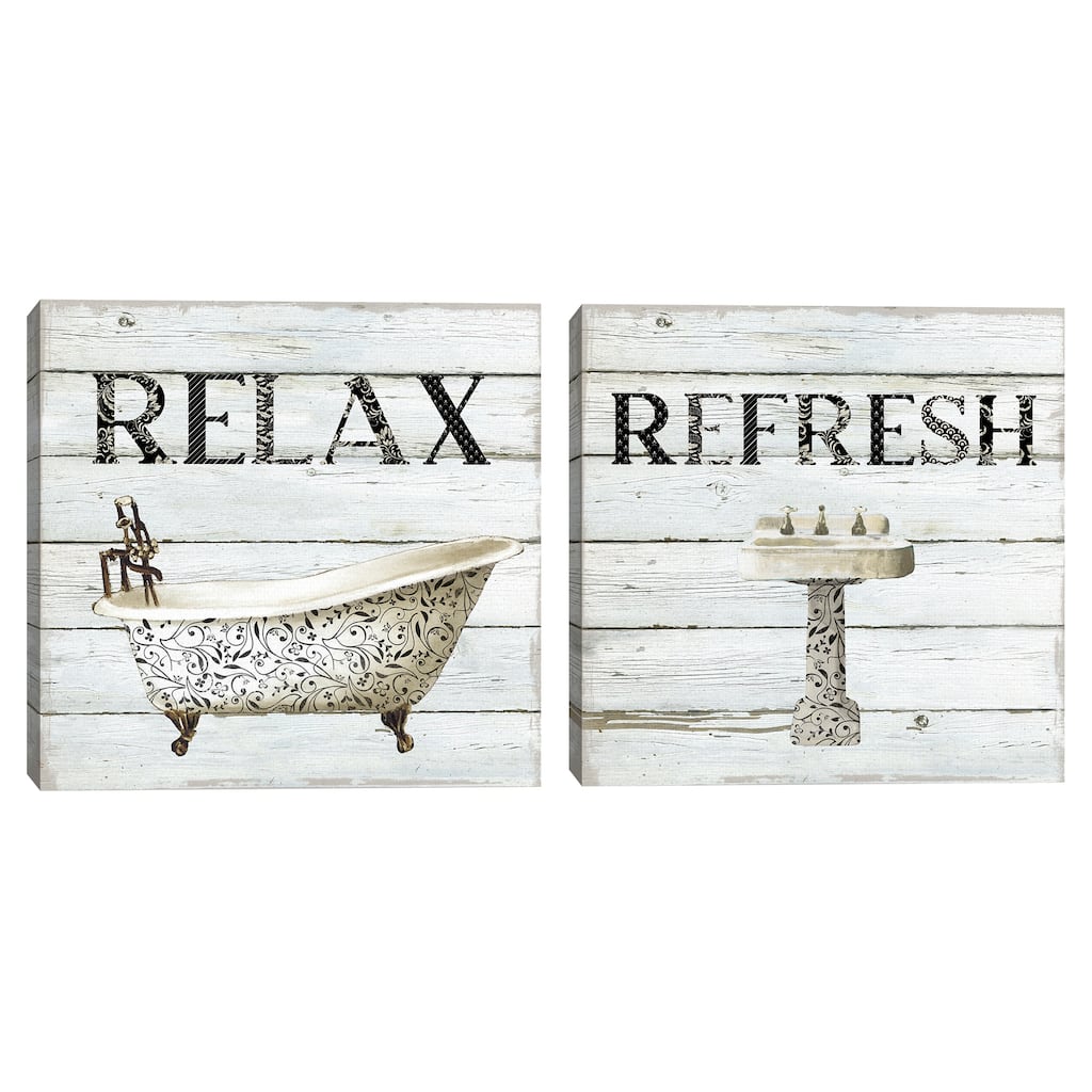 Relax by Carol Robinson Canvas S/2 by Carol Robinson Canvas Art Prints