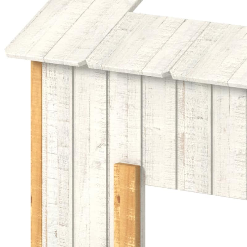 Distressed Rustic Twin House Floor Bed