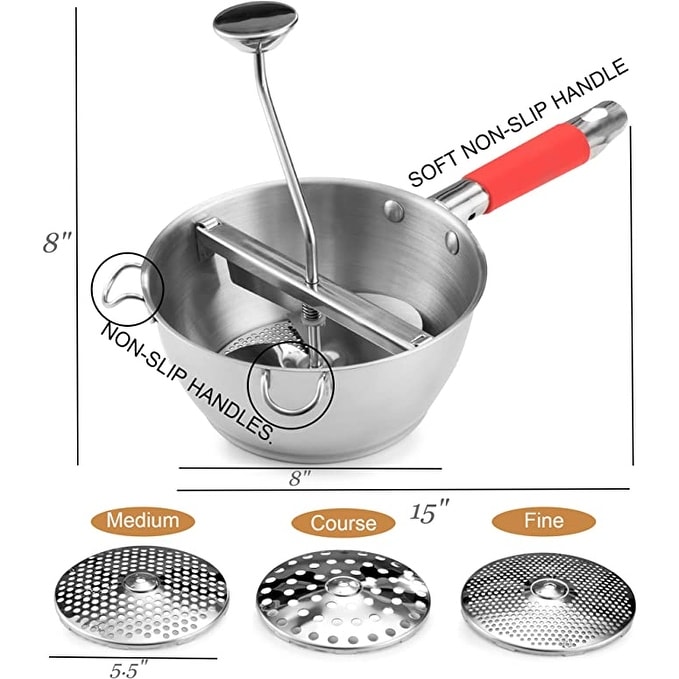 https://ak1.ostkcdn.com/images/products/is/images/direct/3f64b5f8429459c7586fb1e2e94452178c8b8f31/Stainless-Steel-Food-Mill-with-3-Grinder-Discs-%28Red%29.jpg
