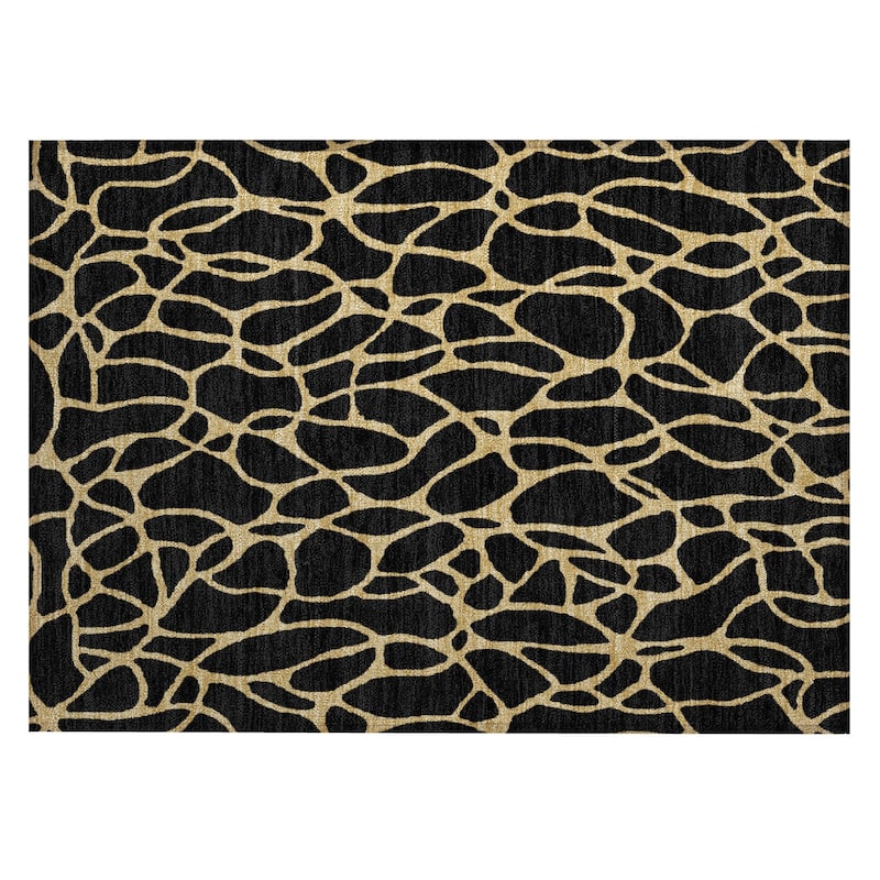 Machine Washable Indoor/ Outdoor Contemporary Chantille Rug