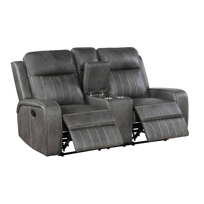 Forrest 3-piece Grey Motion Reclining Sofa Set