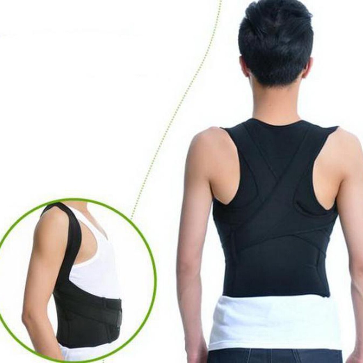 Shop Men Women Adjustable Posture Corrector Lumbar Support Belt