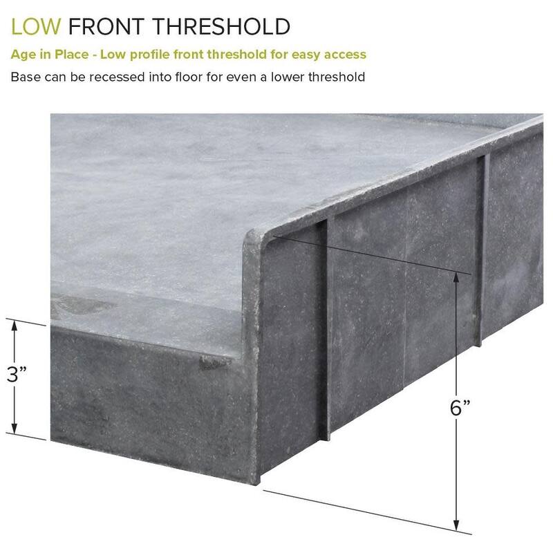 Transolid TRS_FTT6030R Ready Tile 60" x 30" Rectangular Shower Base