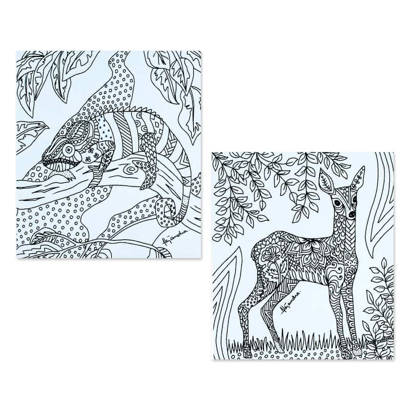 Novica Handmade Natures Emotion Coloring Postcards (Pair)