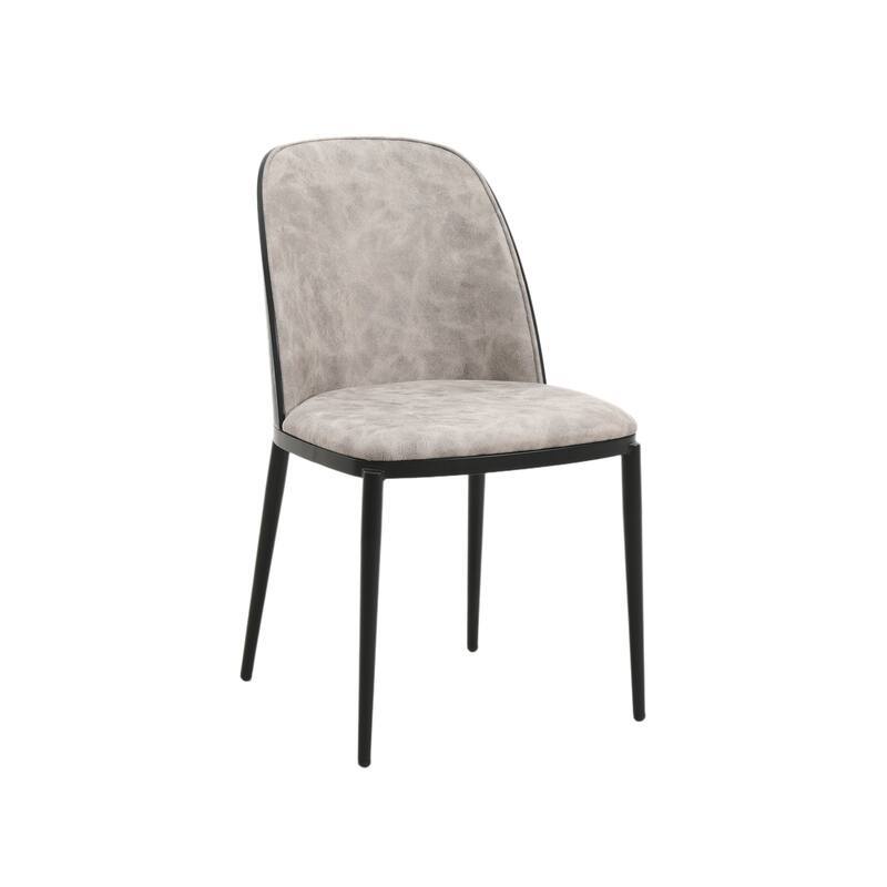 Voren 7-Piece Dining Set 55-Inch Rectangular Sintered Stone Dining Table and 6 Dining Side Chairs