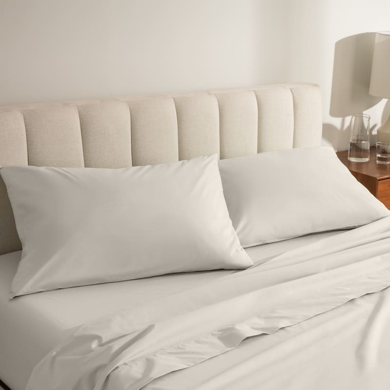 Bare Home Organic Cotton Percale Pillowcase Set (Set of 2)