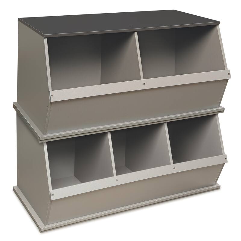 Taylor & Olive Lantana Three Bin Stackable Storage Cubby