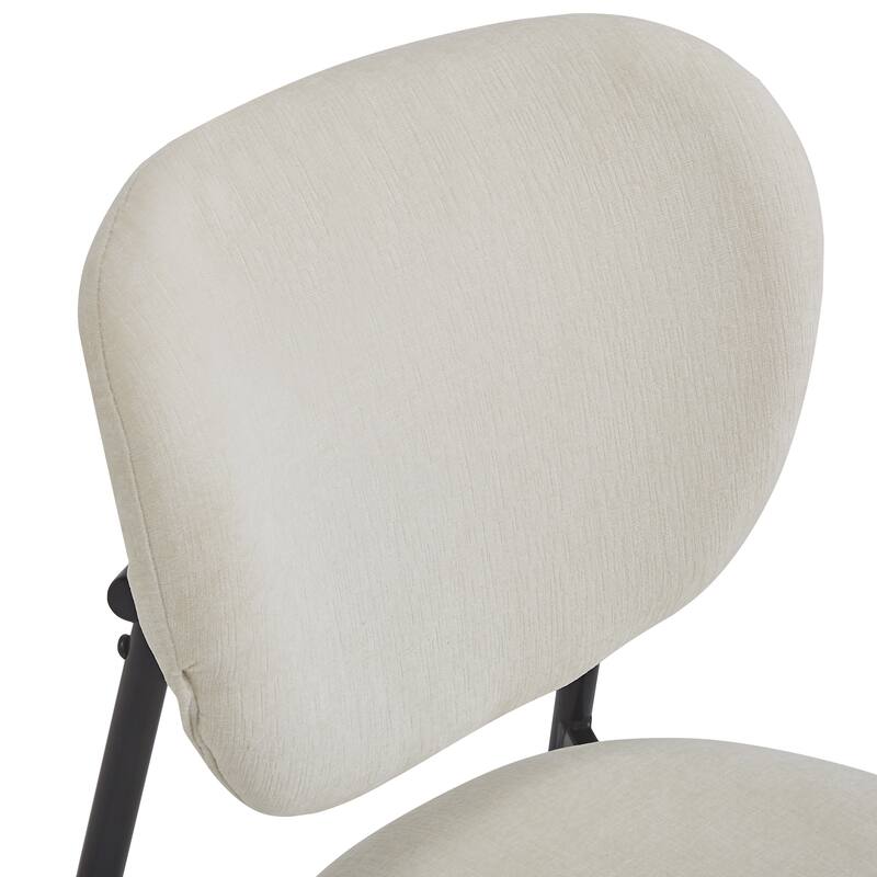 Ombria Ombria Upholstered Dining Chairs Set, Iron Frame by Christopher Knight Home