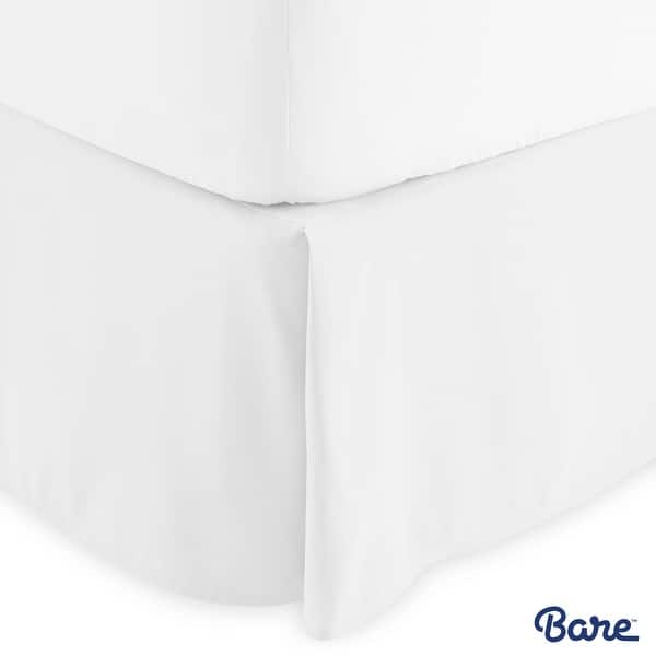 Bare Home 15 Inch Drop Brushed Microfiber Bed Skirt Pleated Dust Ruffle Overstock 20010196