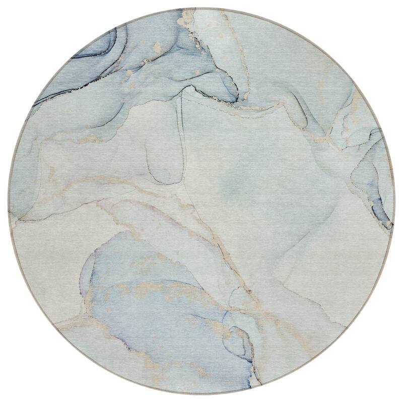 Halo Artistic Abstract Weather Resistant Classic Meets Modern Runner Outdoor Rug