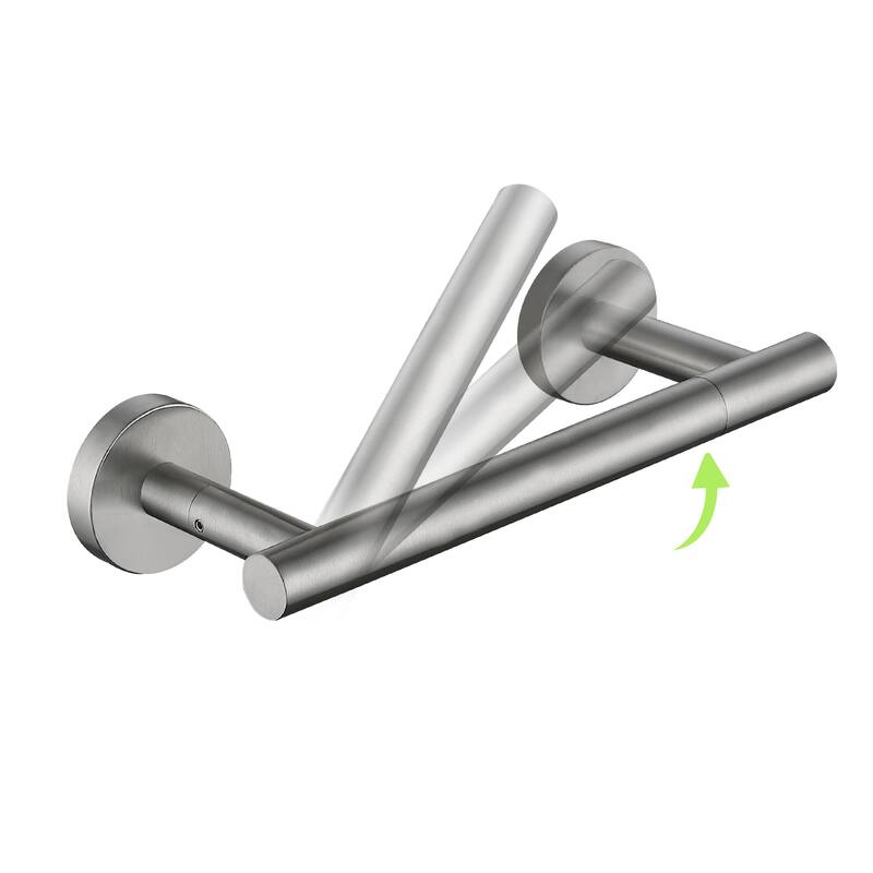 Two Post Wall Mount Toilet Paper Holder - Satin Nickel