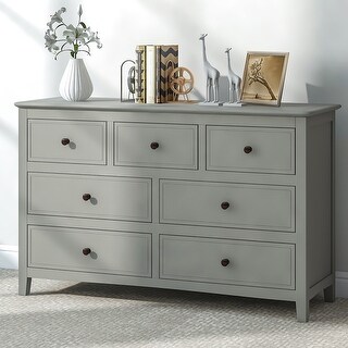 Rectangle A Resser Modern 7-Drawer Rectangle Dresser, Storage Organizer Dresser - Bed Bath ...